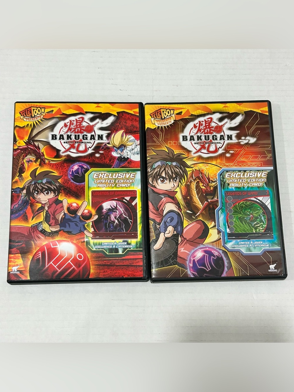 Bakugan Battle Brawlers Volumes 2 & 4 DVD Lot